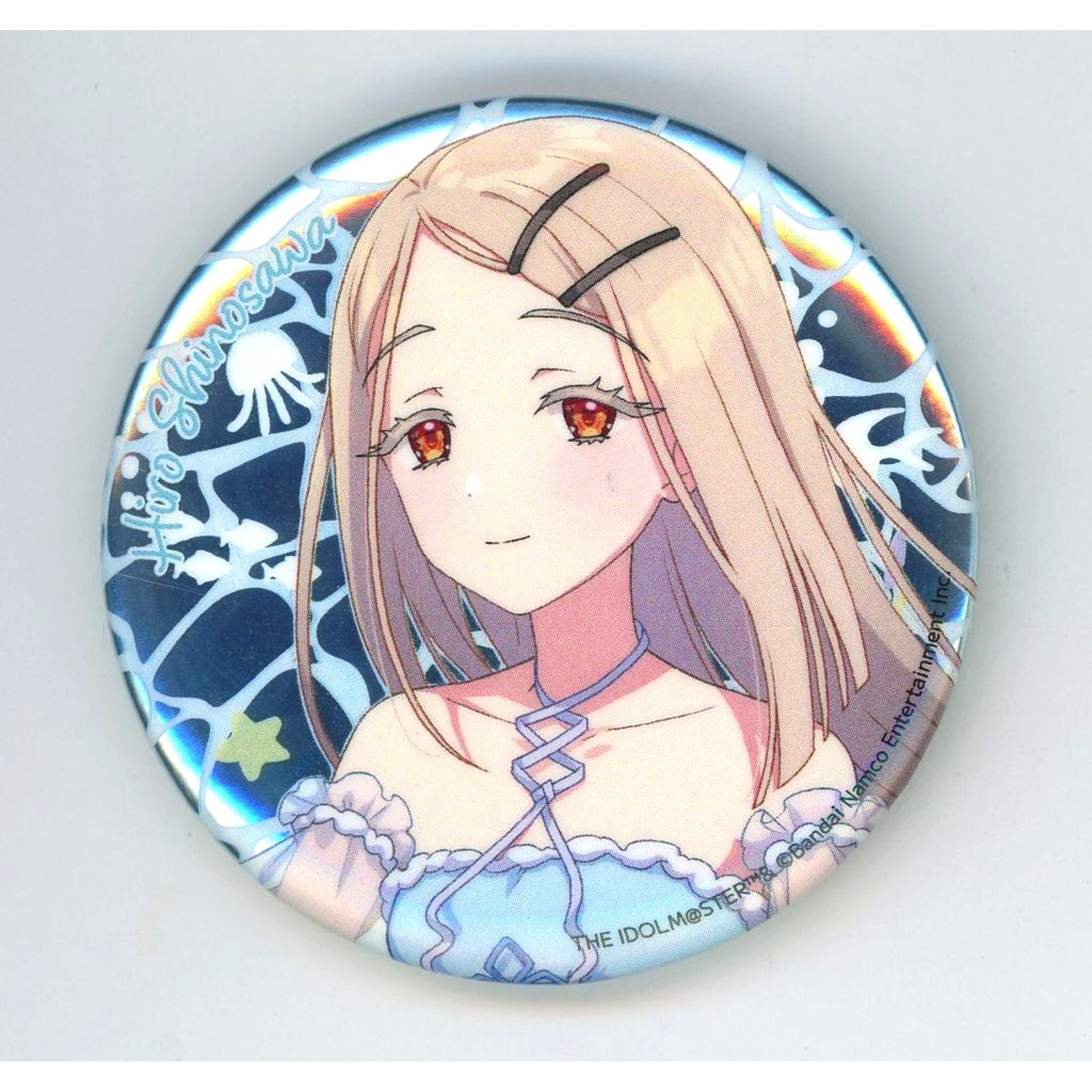 Hiro Shinosawa Gakuen Idolmaster x Sunshine Aquarium Trading Metallic Button [USED]