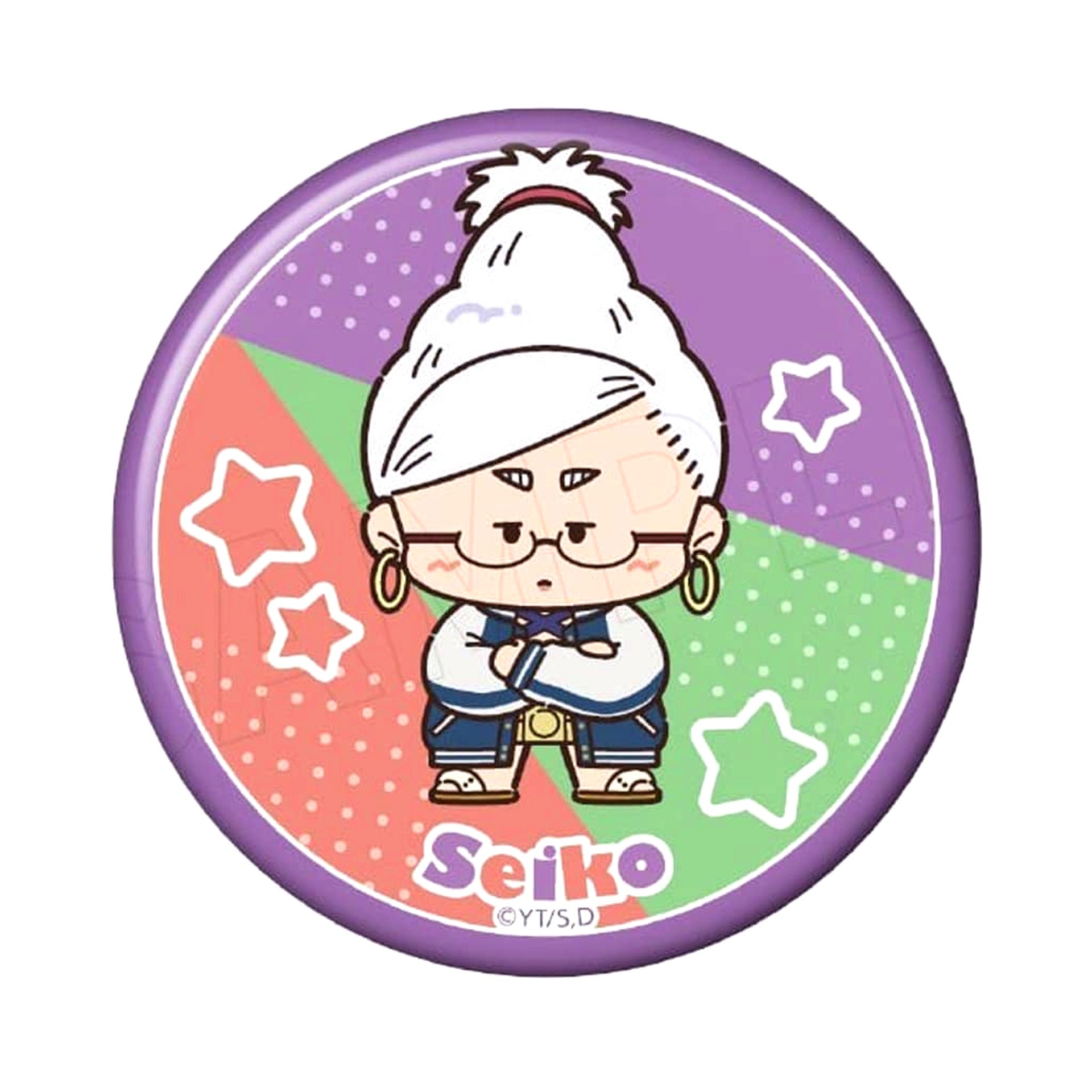 Dandadan Seiko Ayase Choco Retro Trading Button [USED]