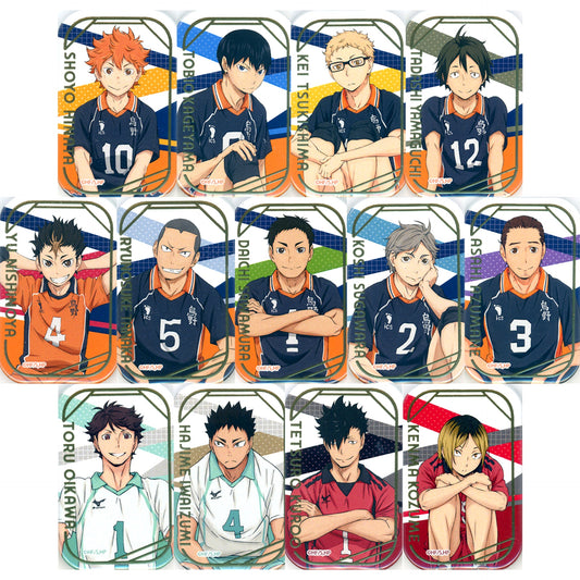 Set of 13 Haikyu!! Square Button Sitting Illustration Seven Net Shopping Ltd [USED]