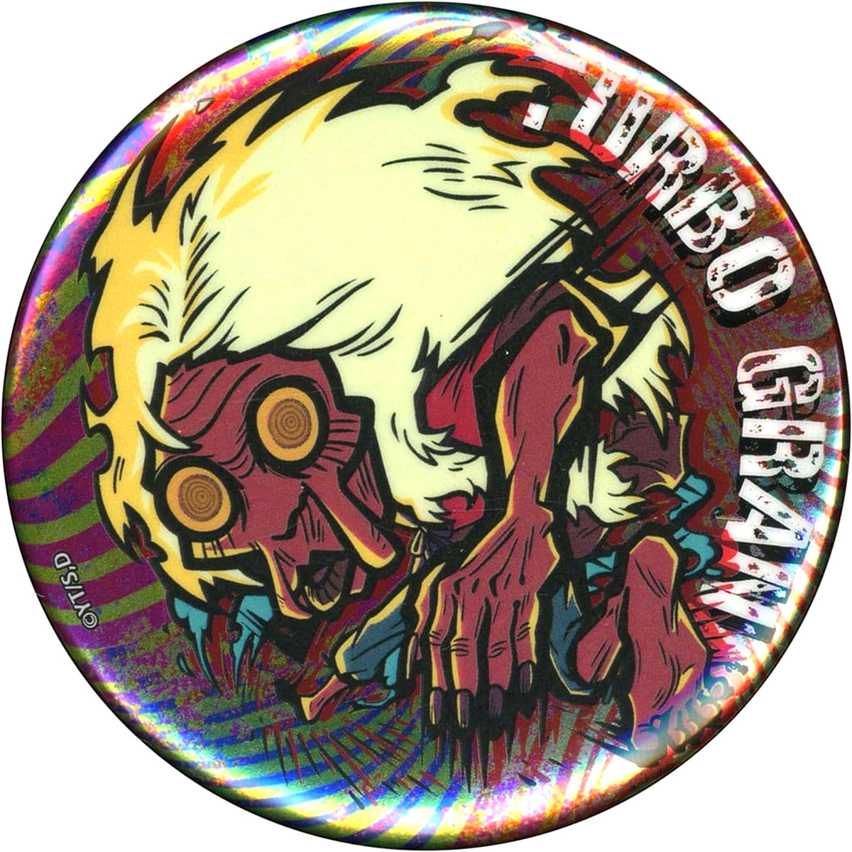 Dandadan Turbo Granny Trading Metallic Button [USED]