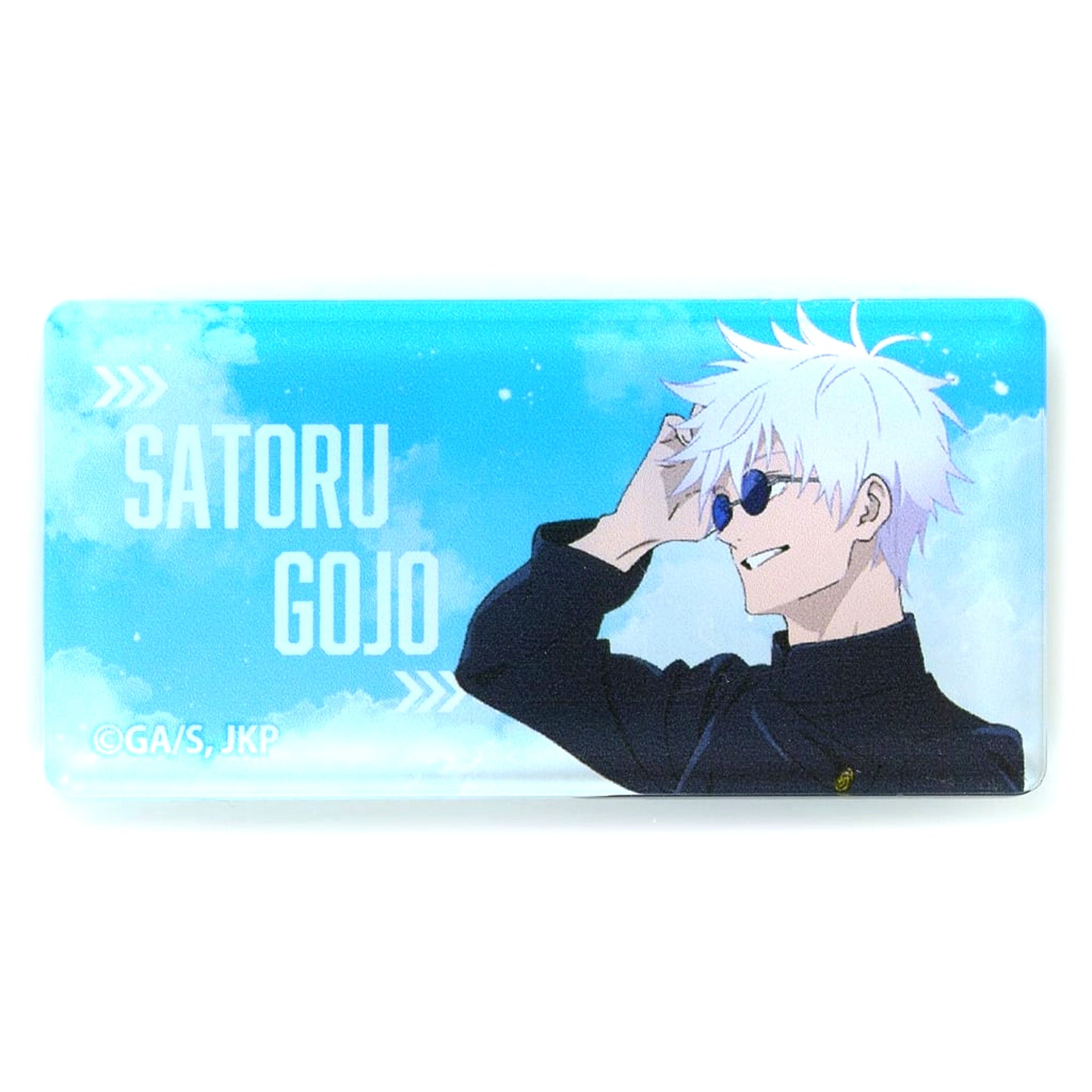 Single Satoru Gojo Hidden Inventory Premature Death Bonus Acrylic Badge Jujutsu Kaisen Square Cookie Jump Festa 2025 [USED]