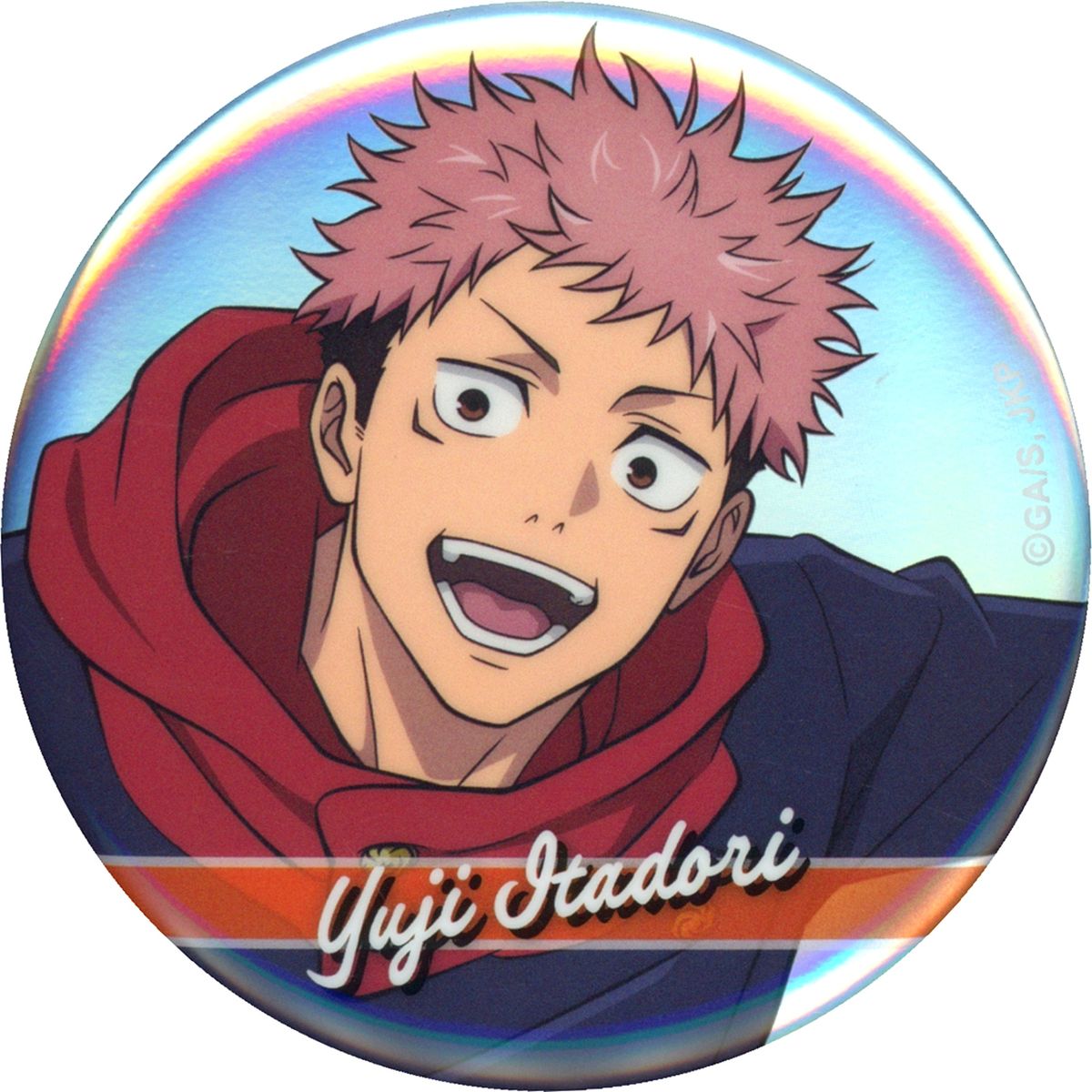 Yuji Itadori UP Jujutsu Kaisen Illustration Trading Button JF2025 Ver. Jump Festa 2025 [USED]