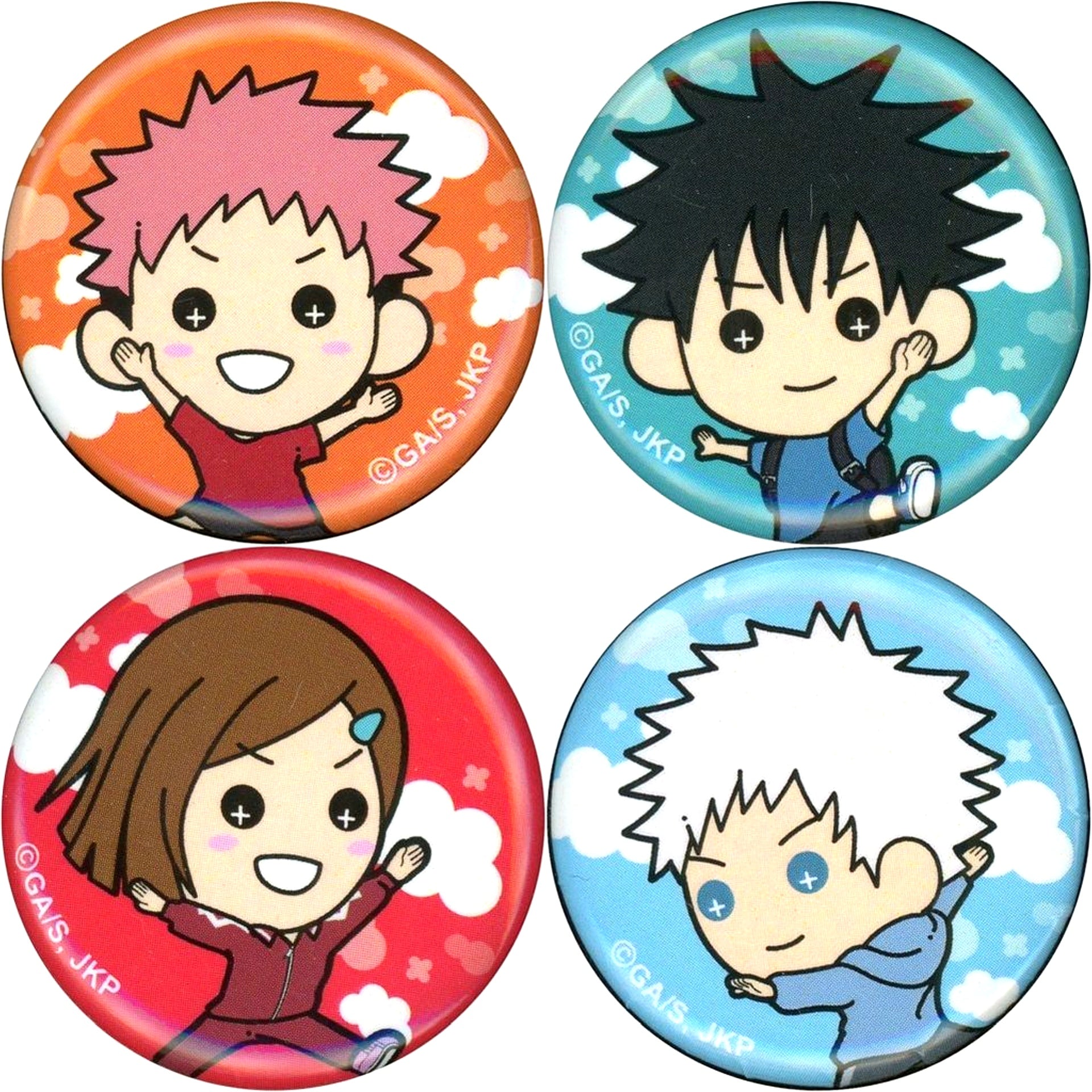 Group Tasukko Jujutsu Kaisen Mini Button 4-Piece Set Childhood Jump Festa 2025 EC Limited [USED]