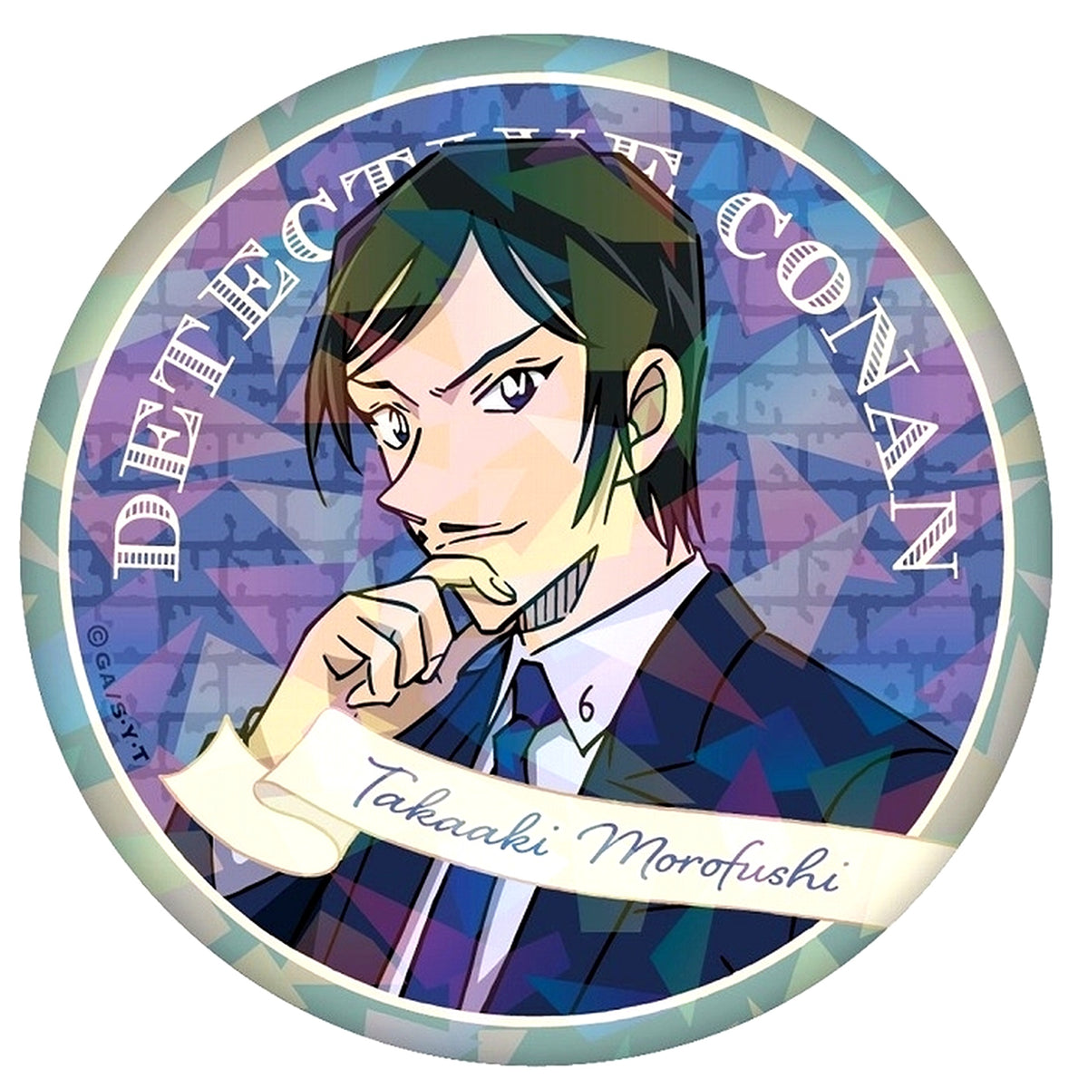 Takaaki Morofushi Mystery Frame Detective Conan Hologram Button [USED]