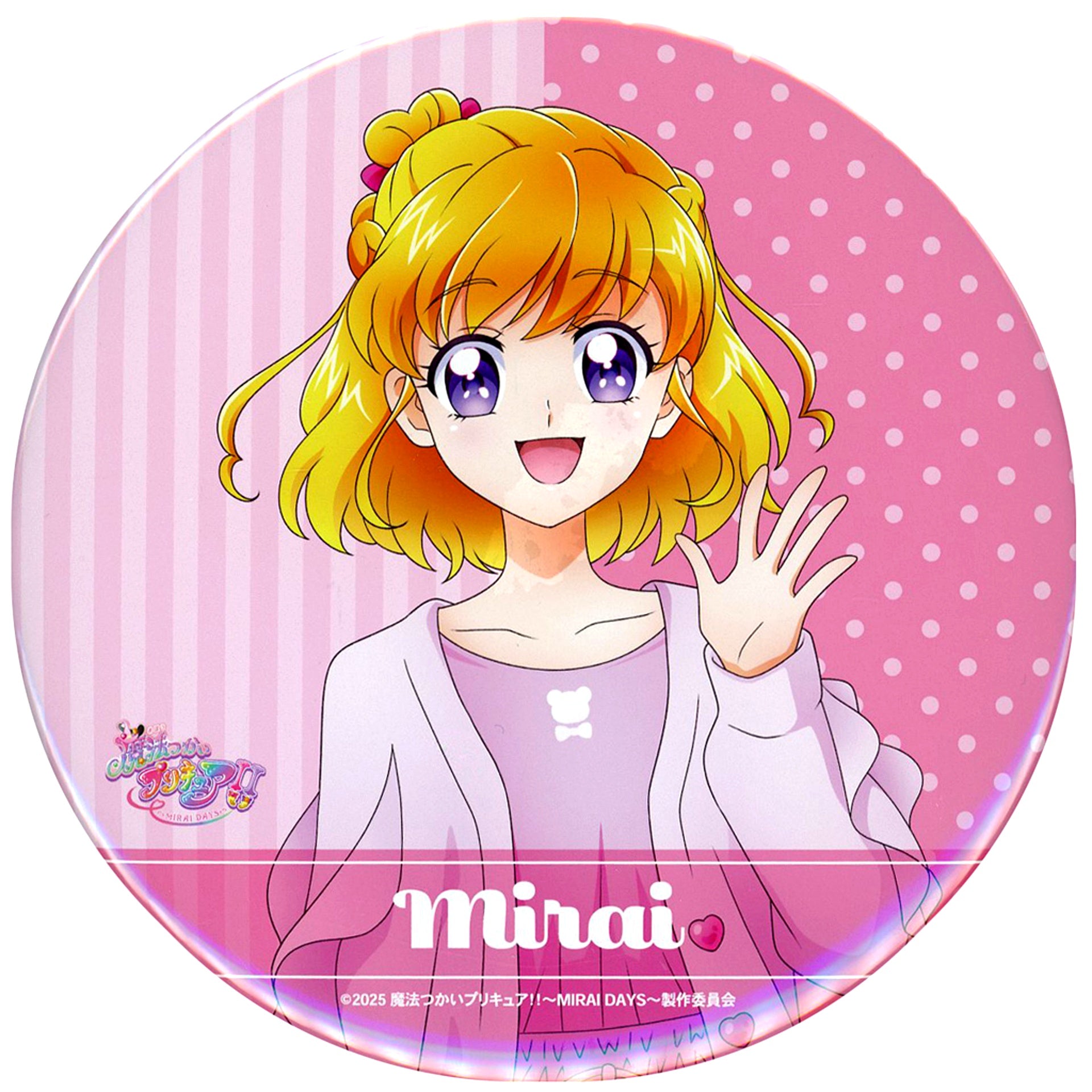 Mirai Asahina Newly Drawn Relax Ver. BIG Badge Maho Girls Precure MIRAI DAYS POP UP SHOP in PickUp Rankin Shibuya Chikamichi [USED]