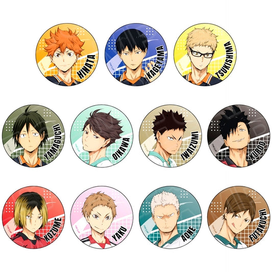 Set of 11 Haikyu!! Button vol.1 [USED]