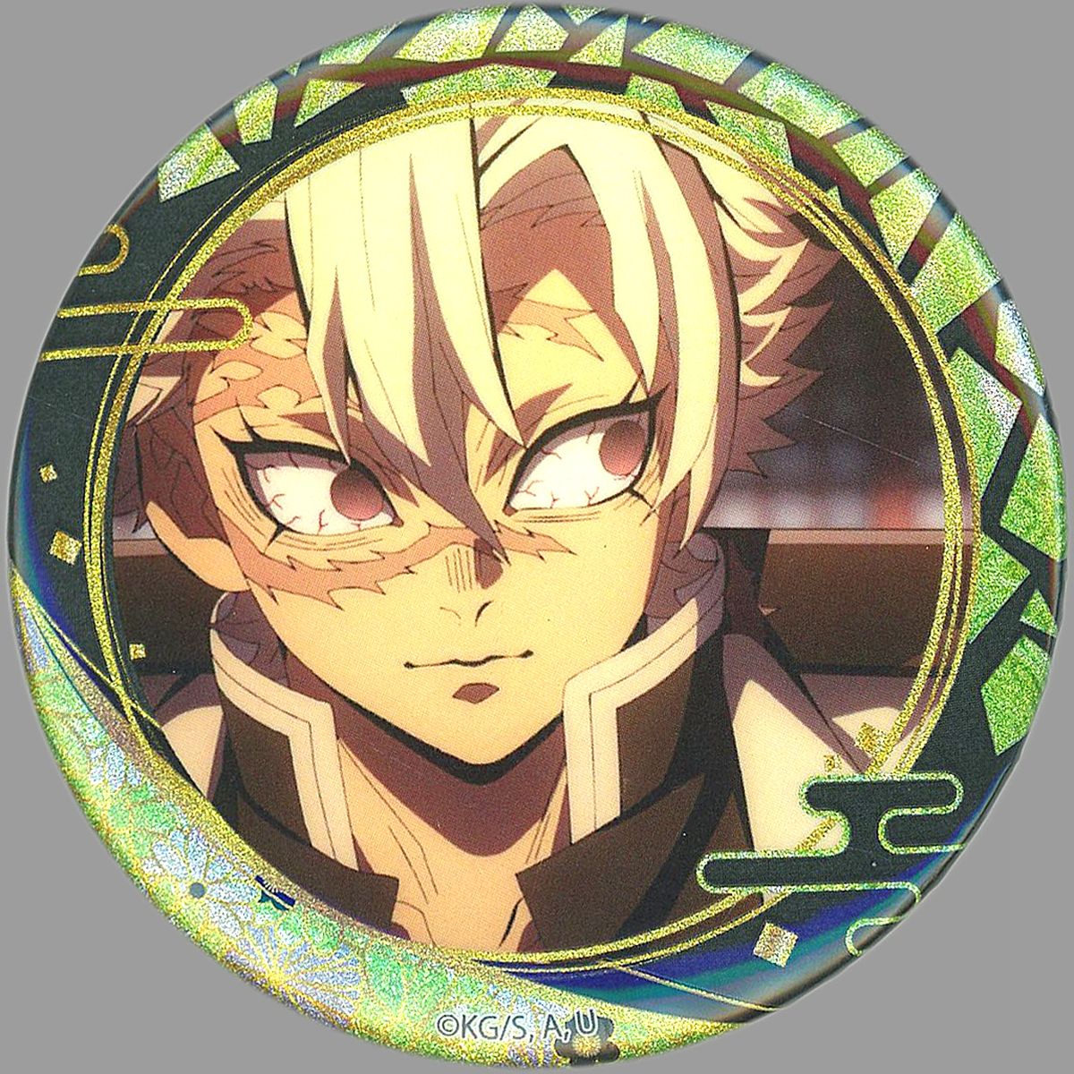 Sanemi Shinazugawa Demon Slayer: Kimetsu no Yaiba Raden Style Series Vol.3 Button [USED]