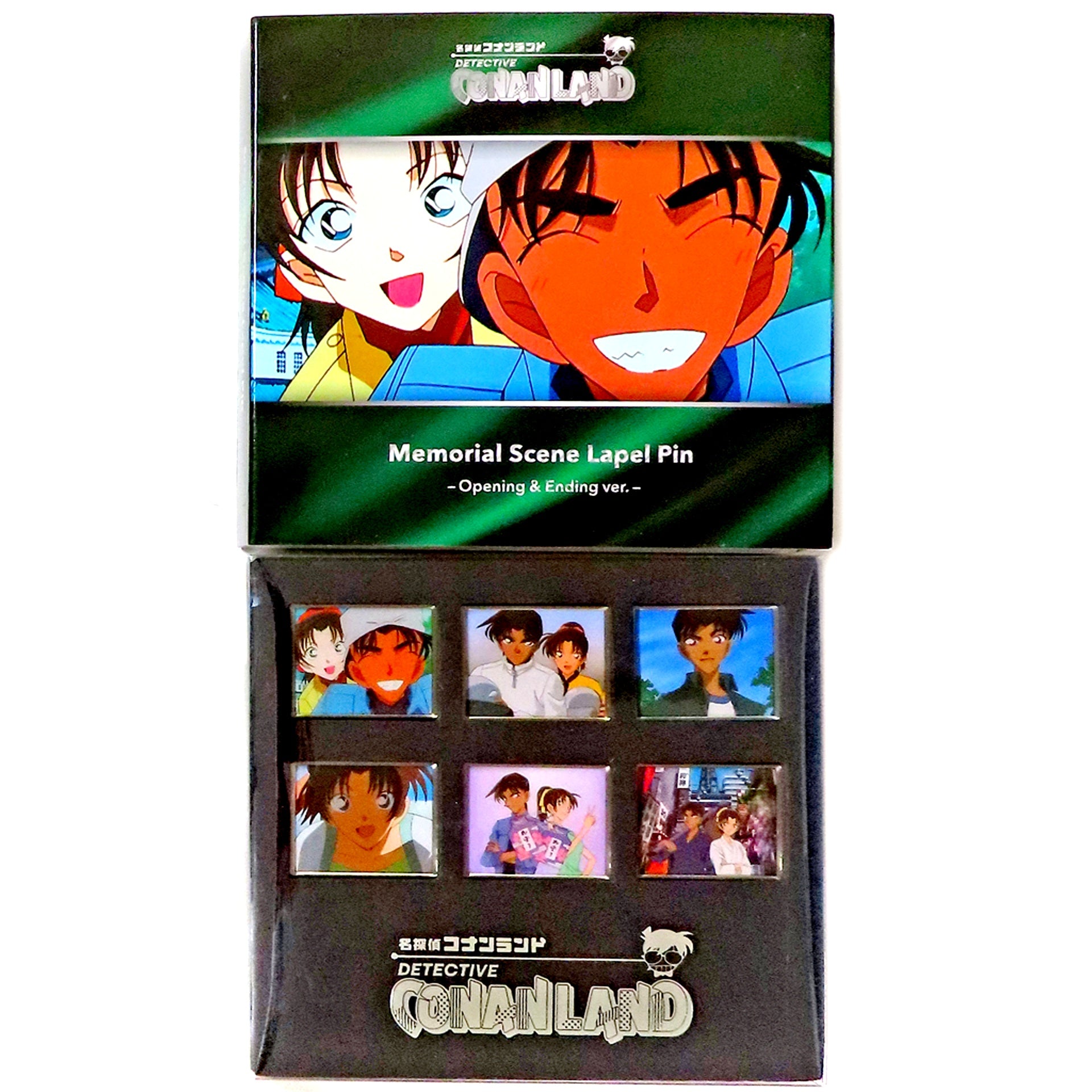 Group B Detective Conan Memorial Scene Pin Badge Set TV Anime Opening & Ending Ver Detective Conan Land Goods [USED]