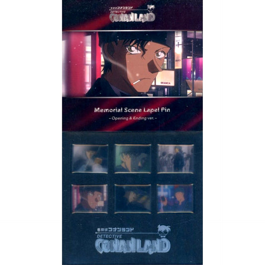 Group C Detective Conan Memorial Scene Pin Badge Set TV Anime Opening & Ending Ver Detective Conan Land Goods [USED]