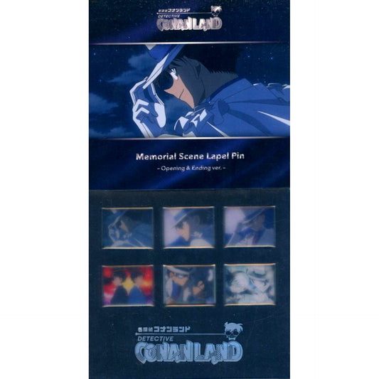 Group E Detective Conan Memorial Scene Pin Badge Set TV Anime Opening & Ending Ver Detective Conan Land Goods [USED]