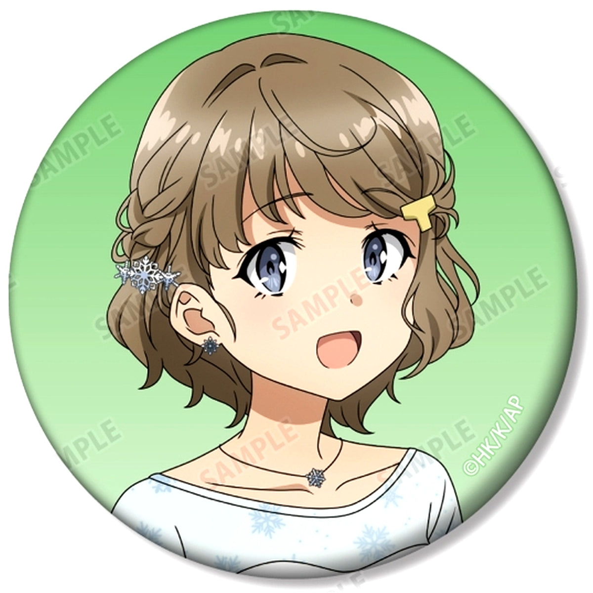 Tomoe Koga A. Rascal Does Not Dream of a Knapsack Kid Trading Matte Button Mai Sakurajima Birthday Ver. Illustration [USED]