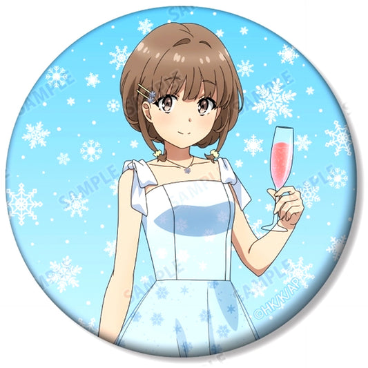Kaede Azusagawa B. Rascal Does Not Dream of a Knapsack Kid Trading Matte Button Mai Sakurajima Birthday Ver. Illustration [USED]