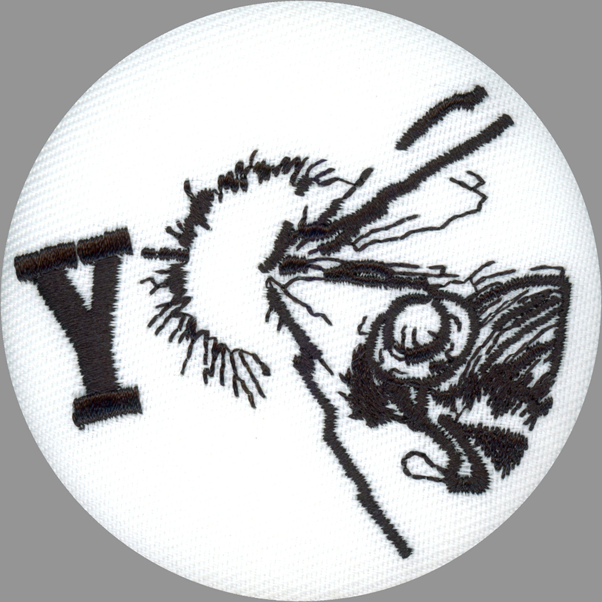 Y One Piece ONLY Embroidery Button [USED]