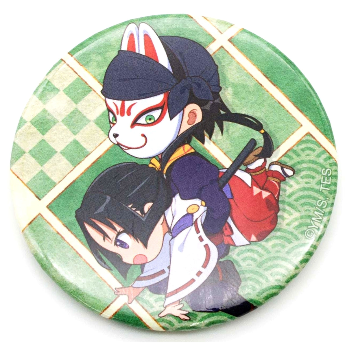 Tokiyuki Hojo and Genba Kazama The Elusive Samurai Shatto Nigejouzu Button [USED]