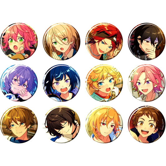Set of 12 Ensemble Stars! Collection Button 2024 Dec. -Casual Side- [USED]