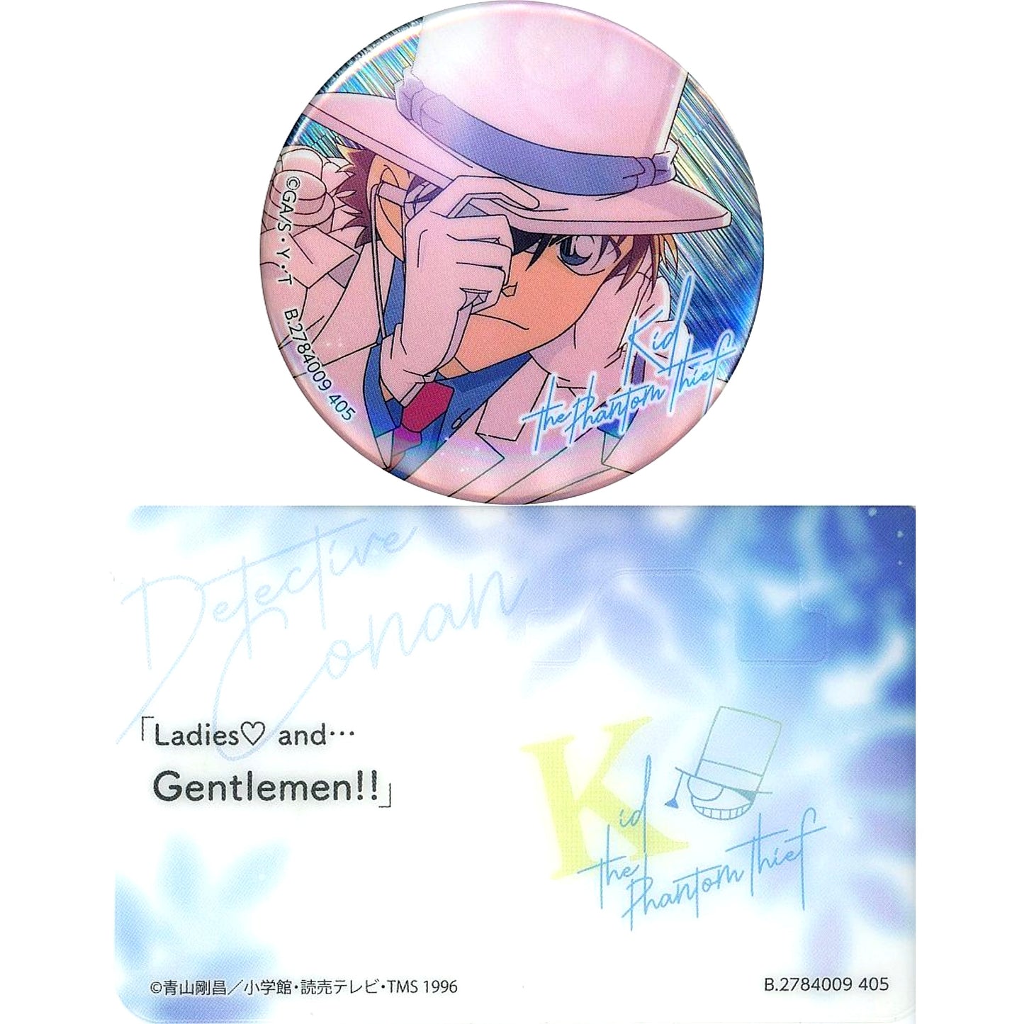 Kaito Kid Detective Conan Saiko Glitter Button Collection [USED]