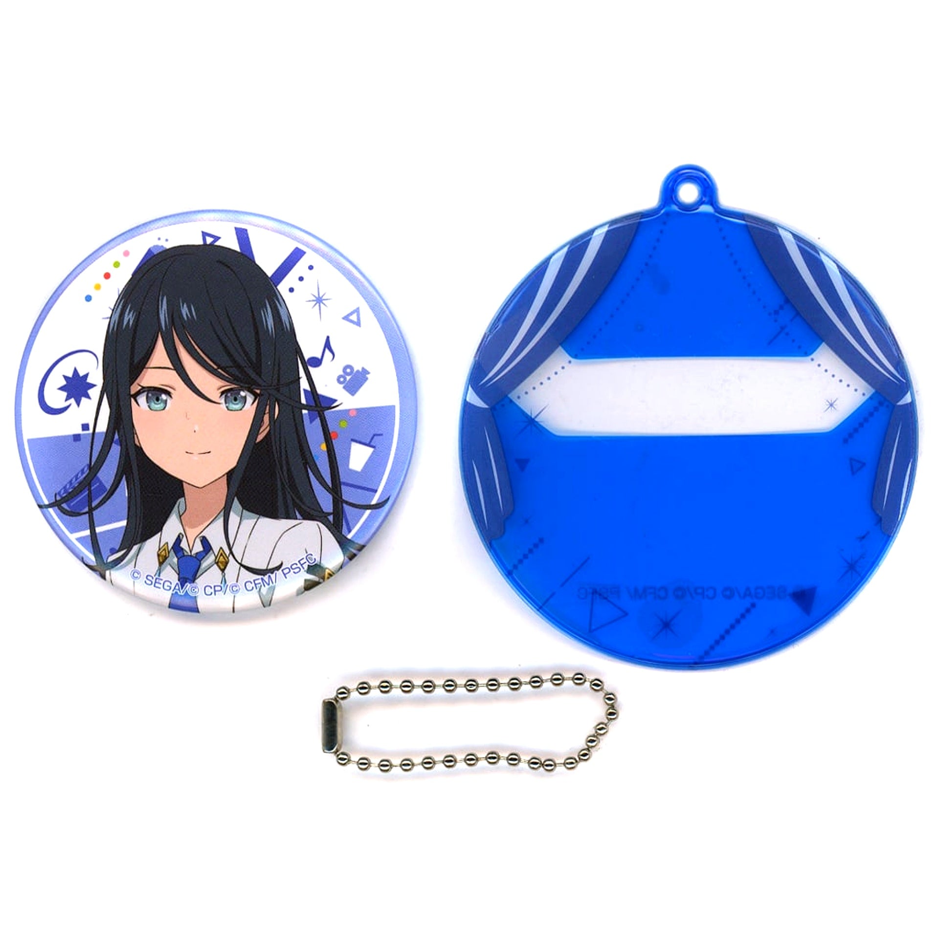 Ichika Hoshino - Leo/need Badge & Case Set Sega Lucky Lottery Project Sekai the Movie: The Broken Sekai and Miku Who Cannot Sing Prize E [USED]