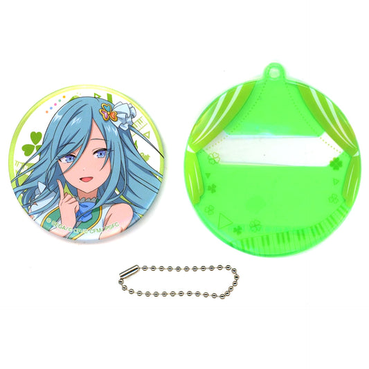 Colorful Stage! The Movie: A Miku Who Can't Sing Shizuku Hinomori More More Jump! Sega Lucky Kuji Pin Badge & Case Set Prize E [USED]
