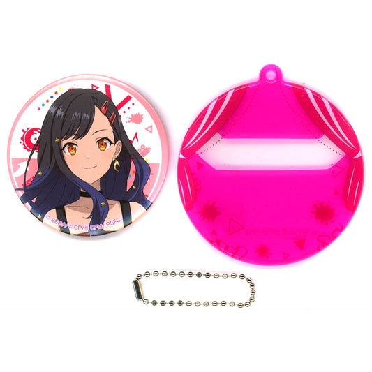 Colorful Stage! The Movie: A Miku Who Can't Sing An Shiraishi Vivid Bad Squad Sega Lucky Kuji Pin Badge & Case Set Prize E [USED]