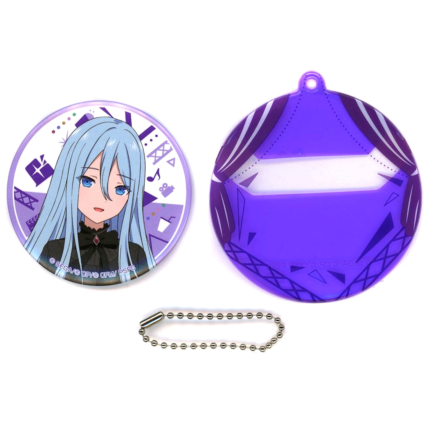 Kanade Yoisaki Nightcord at 25:00 Project SEKAI Button and Case Set E Prize SEGA Lucky Kuji Movie Broken Sekai and Miku Who Cant Sing [USED]