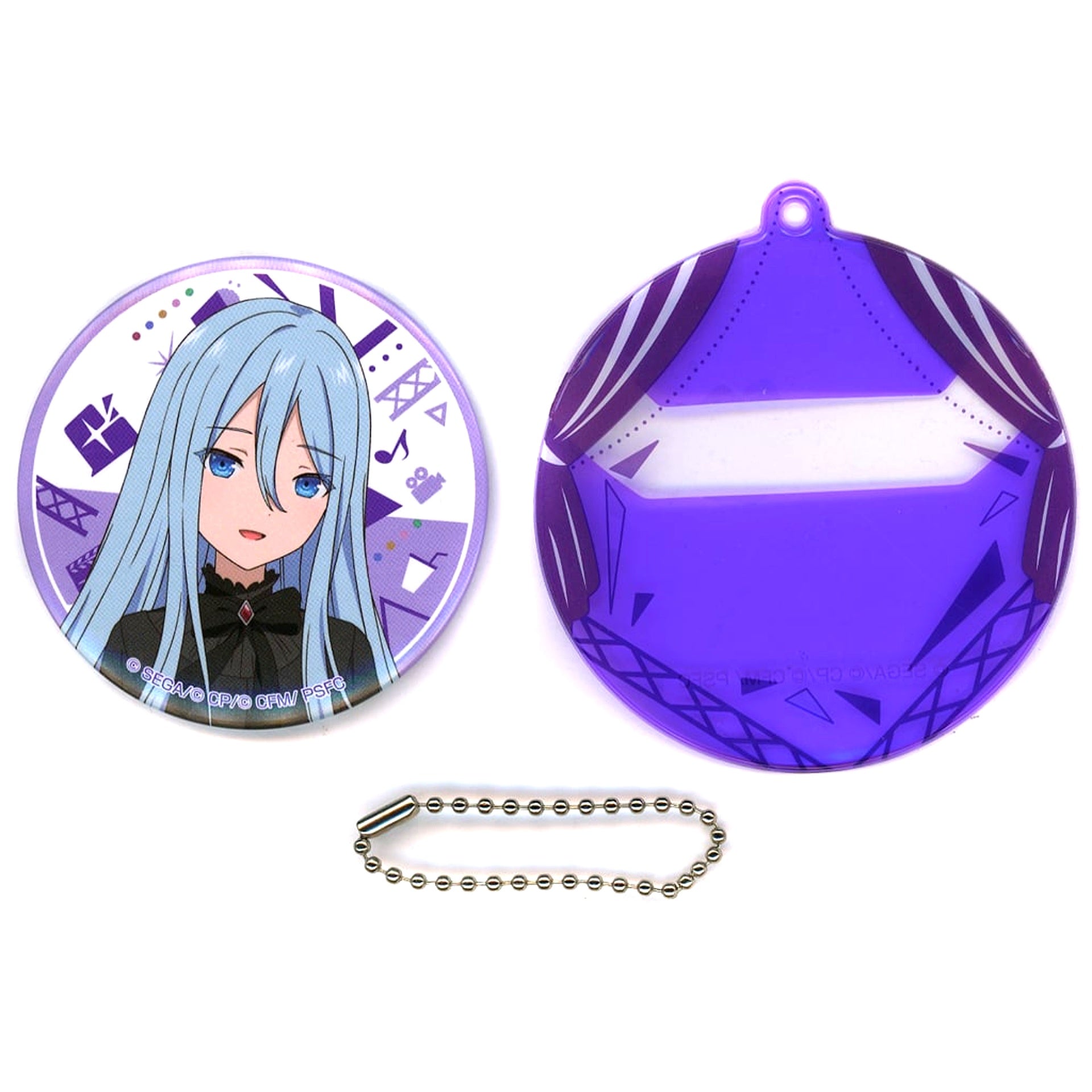 Kanade Yoisaki Nightcord at 25:00 Project SEKAI Button and Case Set E Prize SEGA Lucky Kuji Movie Broken Sekai and Miku Who Cant Sing [USED]