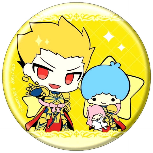 Fate/Grand Order Gilgamesh Can Badge Little Twin Stars Sanrio Characters Newly Drawn Illustration [USED]