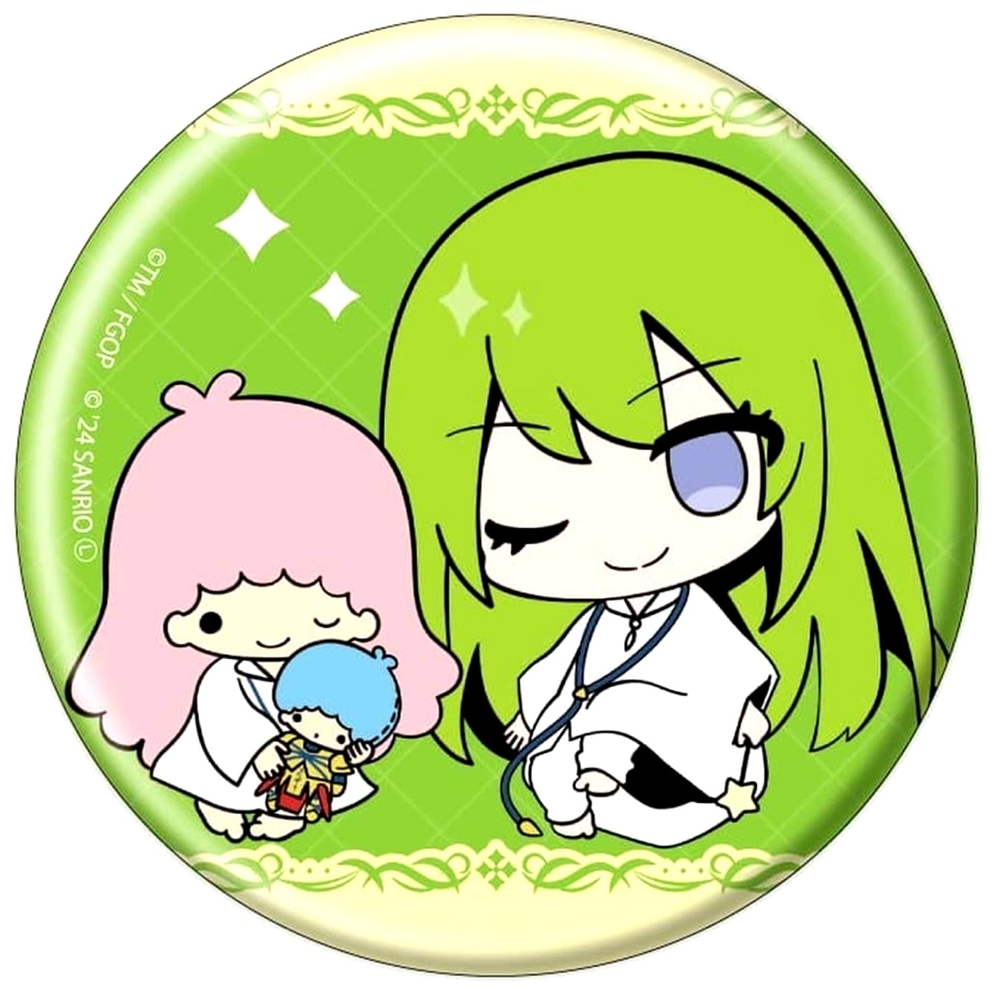 Fate/Grand Order Enkidu Can Badge Little Twin Stars Sanrio Characters Newly Drawn Illustration [USED]
