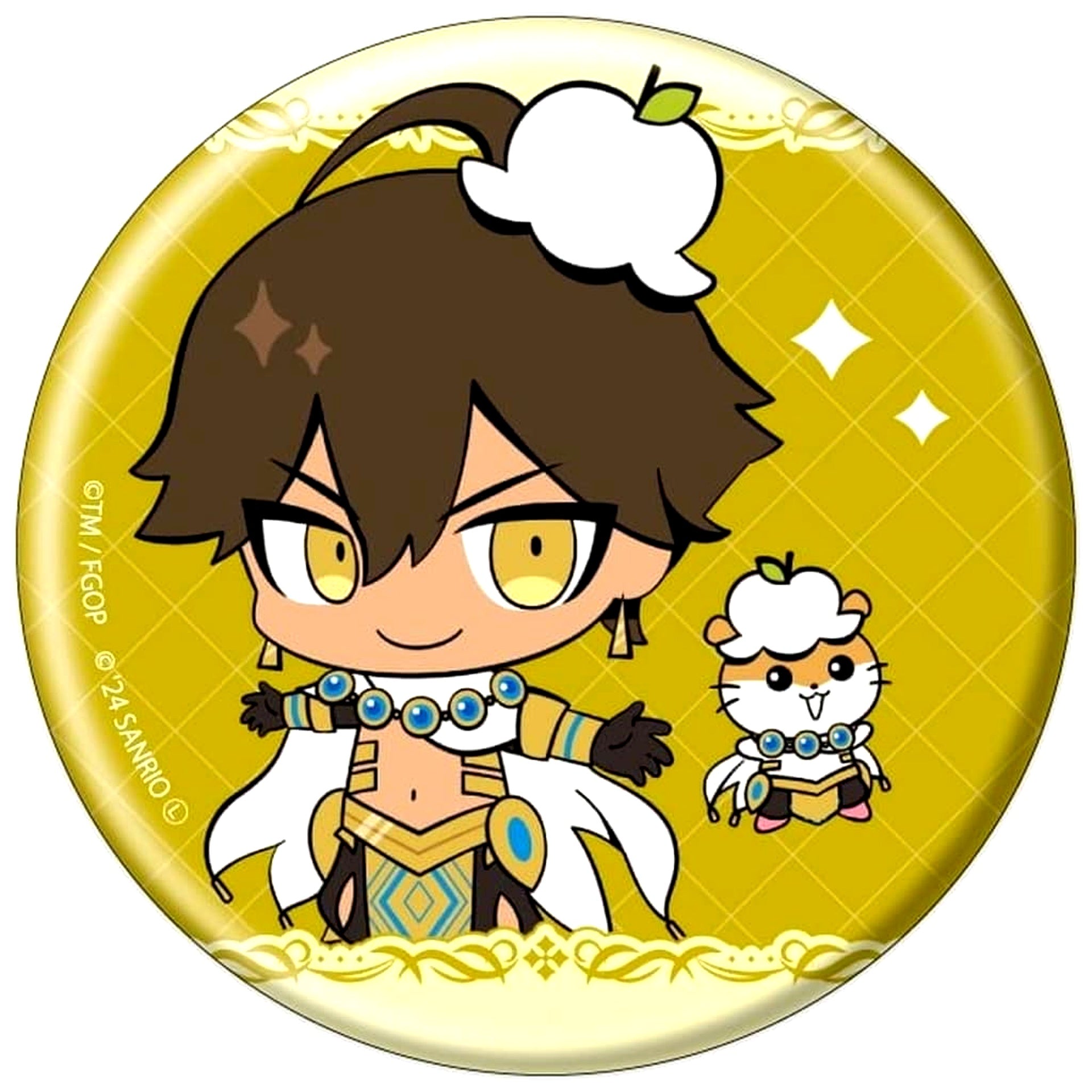 Fate/Grand Order Ozymandias x Corocorokuririn Can Badge Sanrio Characters Drawn Illustration 01 [USED]