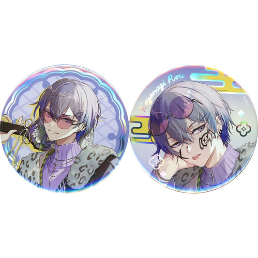 Koyanagi Rou Virtual YouTuber Nijisanji 76mm Hologram Button Only from Dytica Happy Pack 2025 [USED]