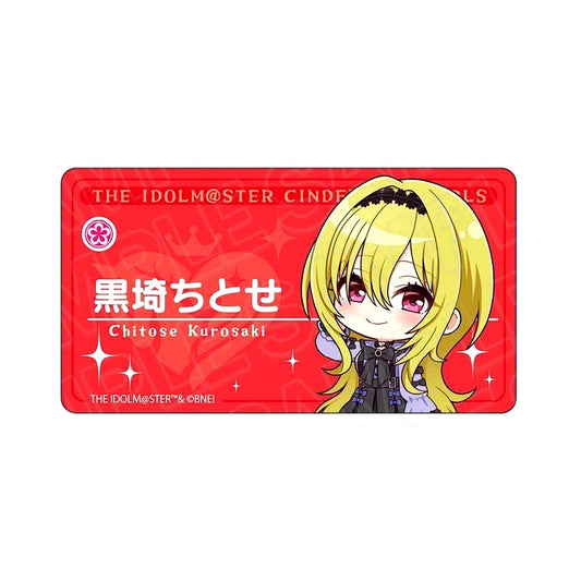 Chitose Kurosaki Subculture Fashion Deformed Ver. Idolmaster Cinderella Girls Starlight Stage ST@iRs to 10th Anniversary Shop in Yurakucho Marui Acrylic Name Button [USED]