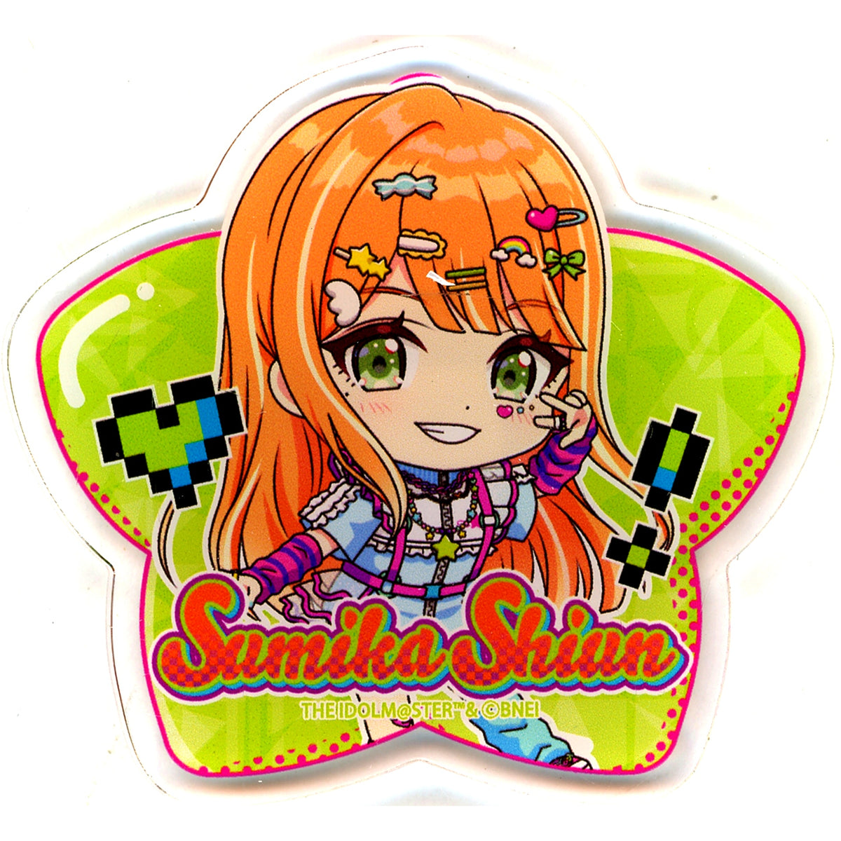 Sumika Shiun Gakuen Idolmaster x JOL Harajuku Pop Up Shop Acrylic Plate Button [USED]