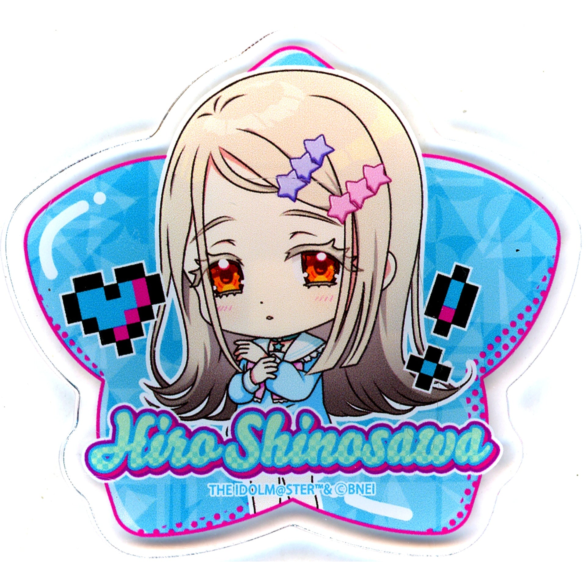 Hiro Shinosawa Gakuen Idolmaster x JOL Harajuku POP UP Shop Acrylic Plate Badge [USED]