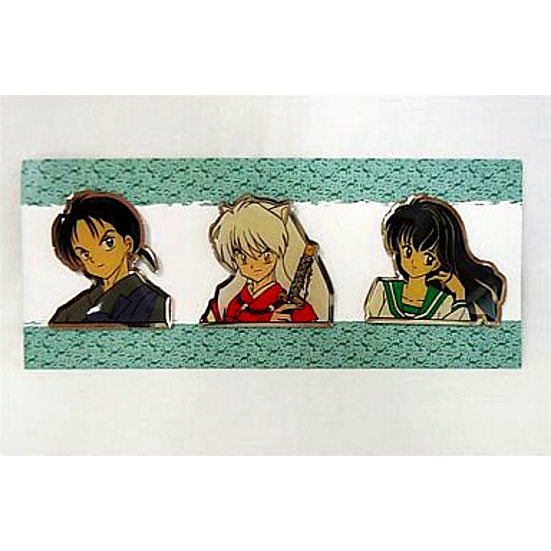 Miroku Inuyasha Kagome Detective Conan & Inuyasha Character Pins Shonen Sunday All Applicants Service [USED]