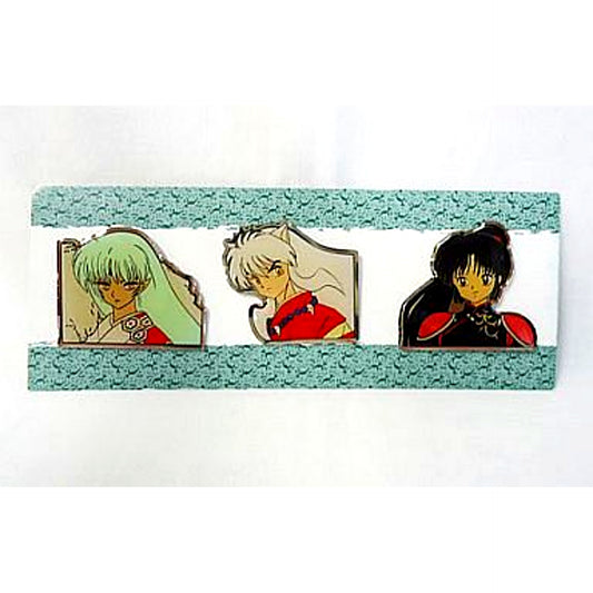 Sesshomaru Inuyasha Sango Character Pins Inuyasha Shonen Sunday All Applicants Service Detective Conan and Inuyasha Character Pins [USED]