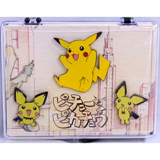 Pichu and Pikachu Pokemon Button Set Theater Limited [USED]