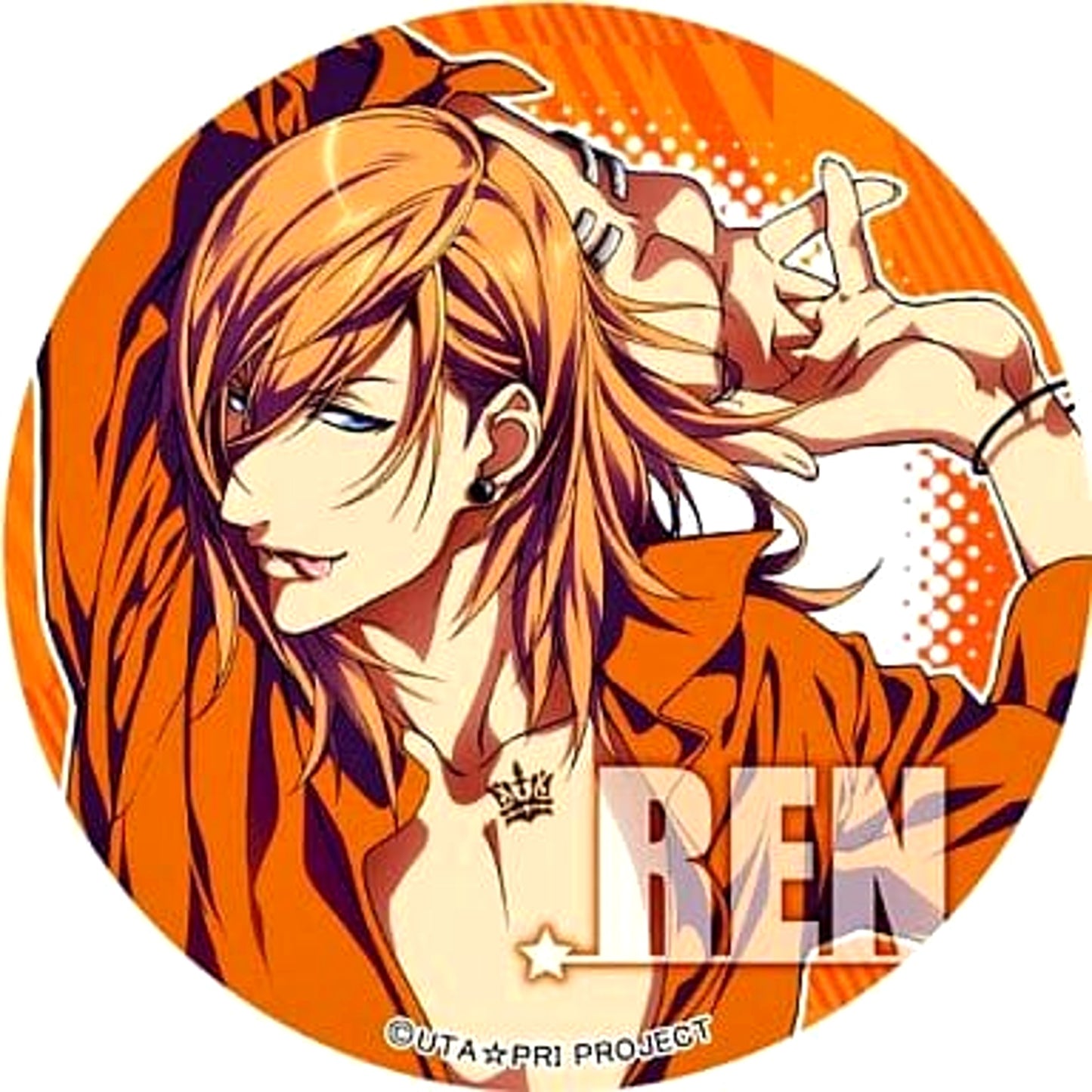 Uta no Prince Sama: Maji Love 1000% Ren Jinguji Can Badge Buttons [USED]