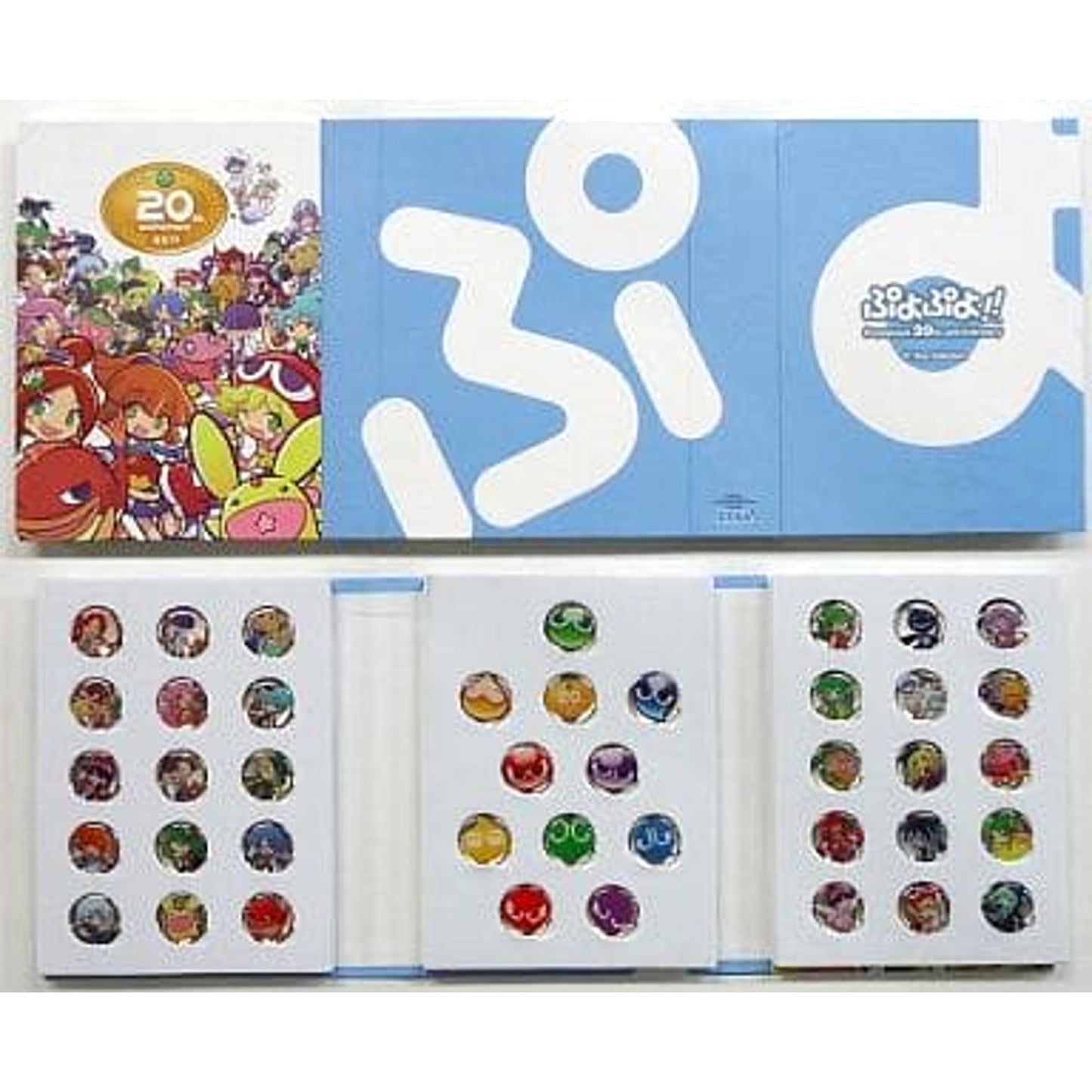 Puyo Puyo!! Anniversary Puyo Pop Pin Badge Set Pins Collection 3DS Software Purchase Bonus Pins [USED]