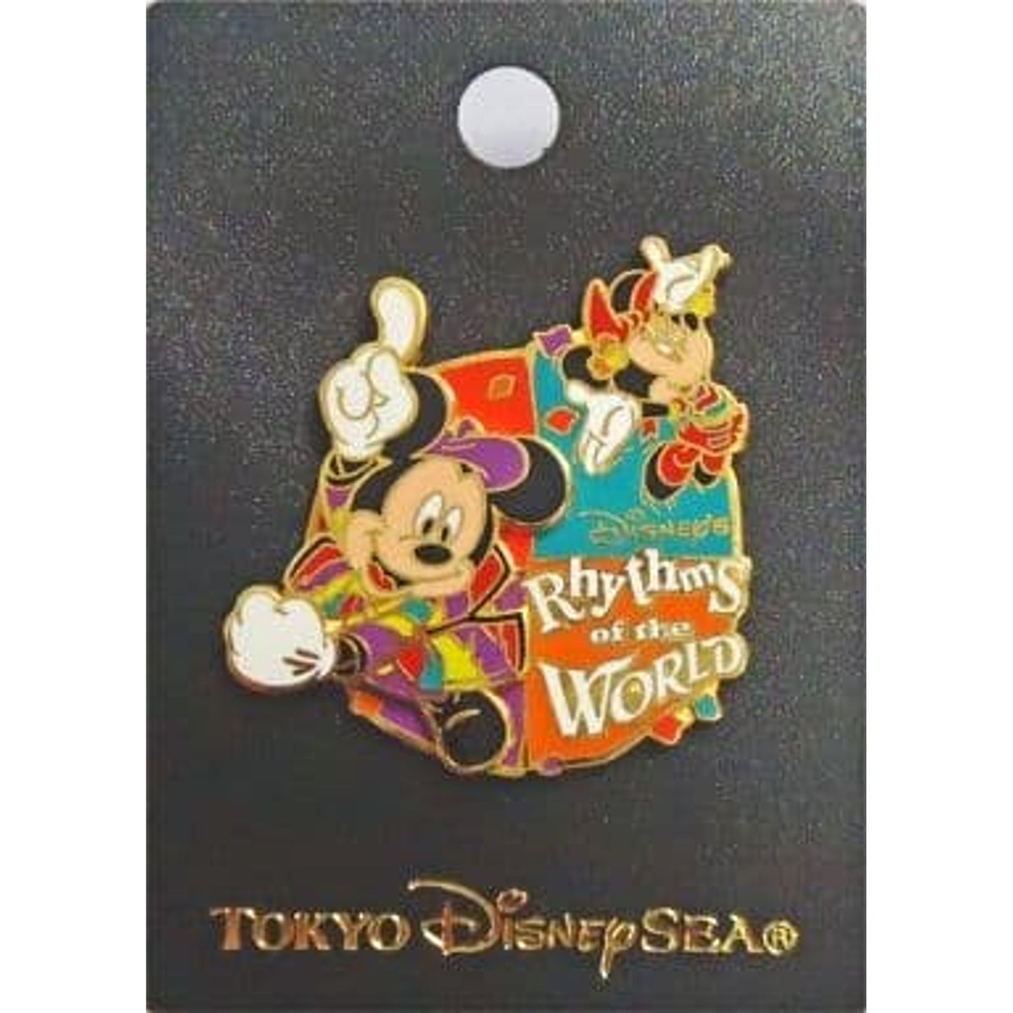 Mickey Minnie Disney Pins Rhythm of the World Tokyo Disneysea Limited [USED]