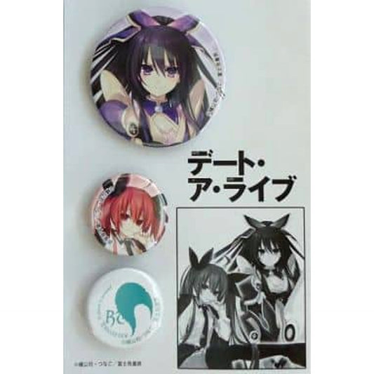 Yatogami Touka & Others Date A Live: Encore 3 Types Set Button animate Limited Set Benefits [USED]