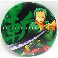 One Piece Roronoa Zoro Cut Yakara Can Badge Buttons [USED]