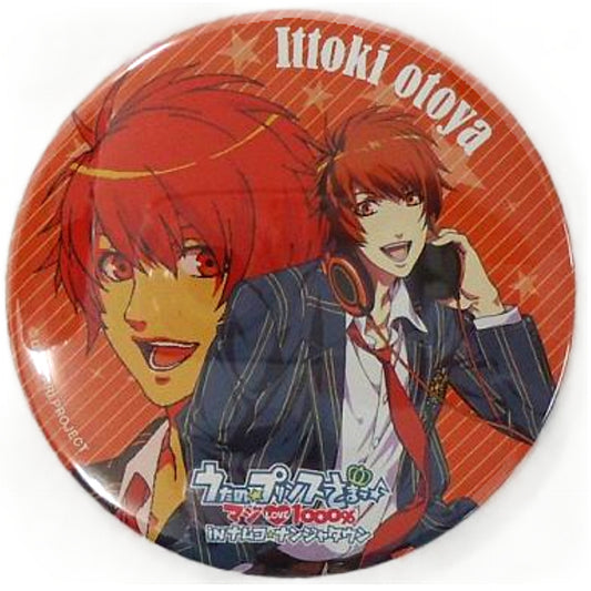 Otoya Ittoki Uta no Prince Sama Maji Love 1000% In Namco Namja Town Garapon Stand Maji Luck 1000% Ptize Gachi Love 100% Can Badge [USED]