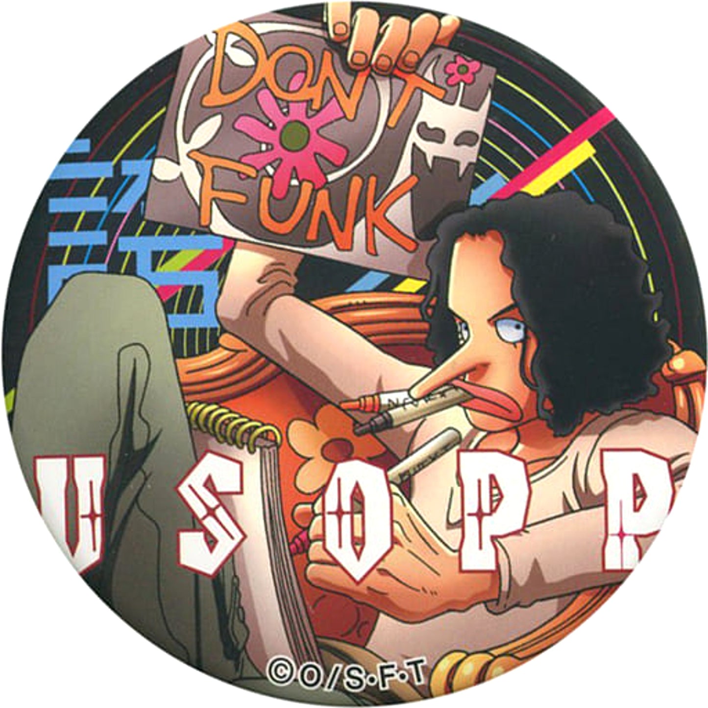 Usopp Pride One Piece Yakara Button Red [USED]