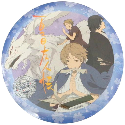 Takashi Natsume & Madara & Shuichi Natori & Seiji Matoba Natsume's Book of Friends Aniplex Spring Maiden Fes in Namco Namja Town Yokai Search Natsume Memo Part 1 Extra Large Button [USED]