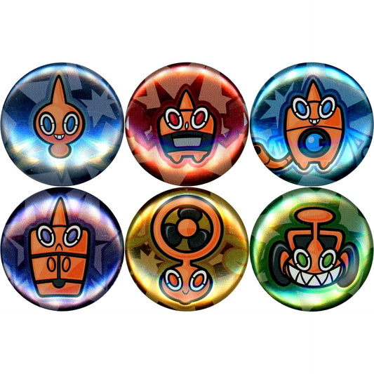 Rotom Button Set Pokemon Pokemon Center Limited [USED]
