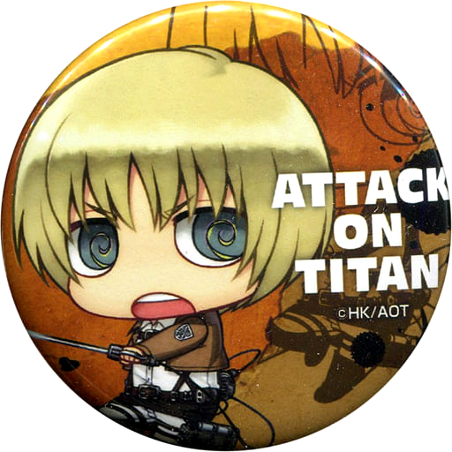Armin Arlert Attack on Titan Mini Character Button Collection [USED]