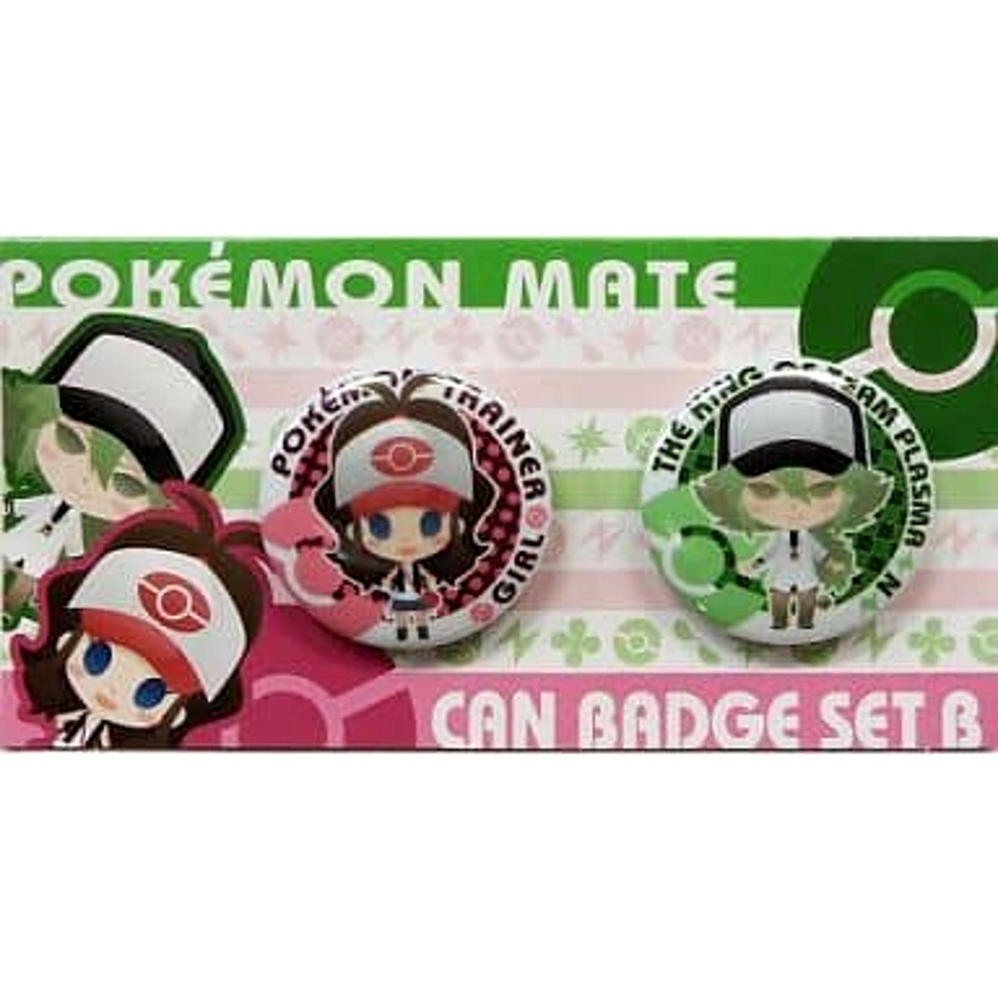Pokemon Girl N Mate Can Badge Set Buttons [USED]