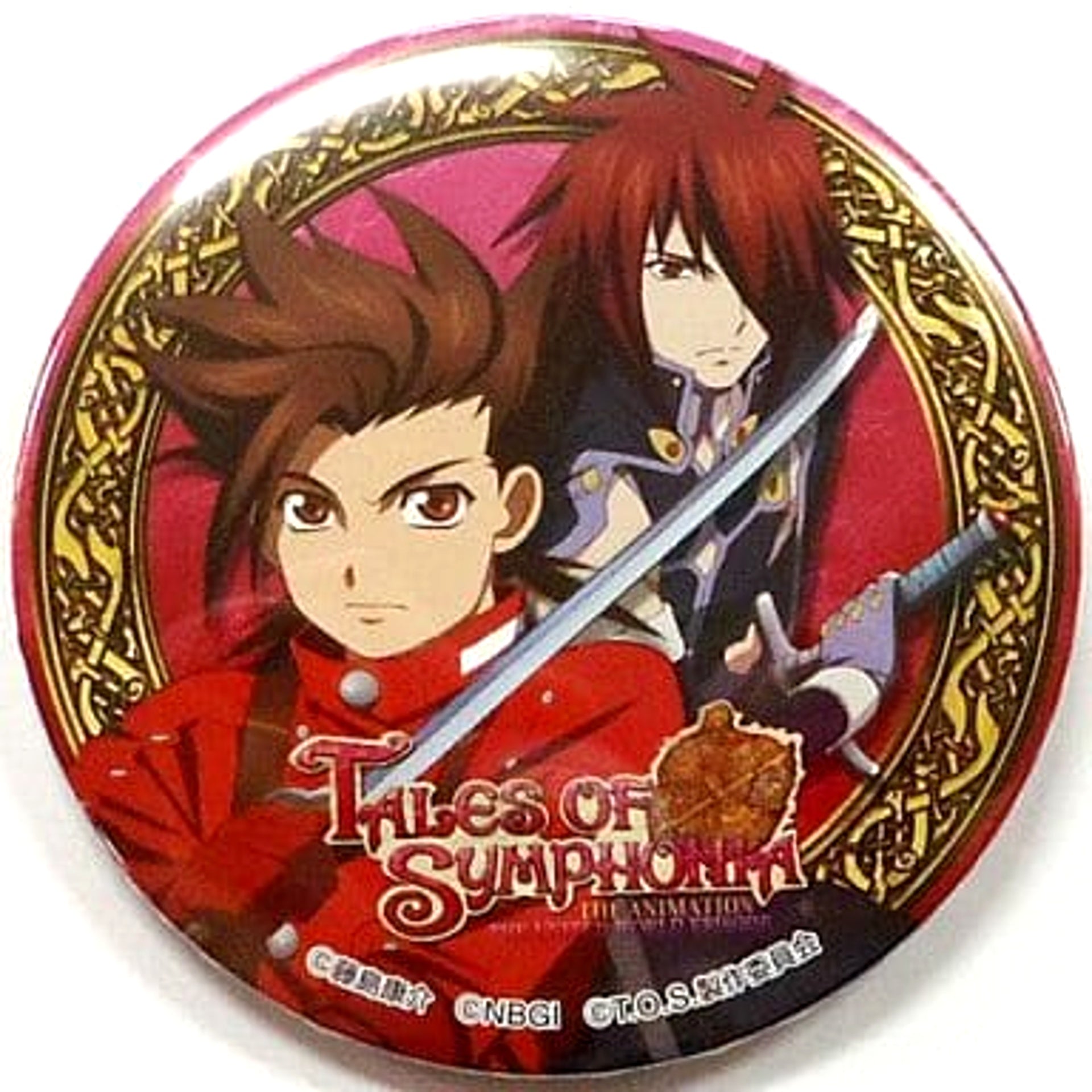Tales of Symphonia Loid Kratos Can Badge Tales of Xillia 2 in Namco Namja Town Exclusive Garapon Purple: Standing Firm for Justice Prize Buttons [USED]