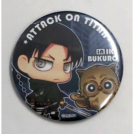 Attack on Titan Levi Ackerman Can Badge animate Ikebukuro Store Limited Buttons [USED]
