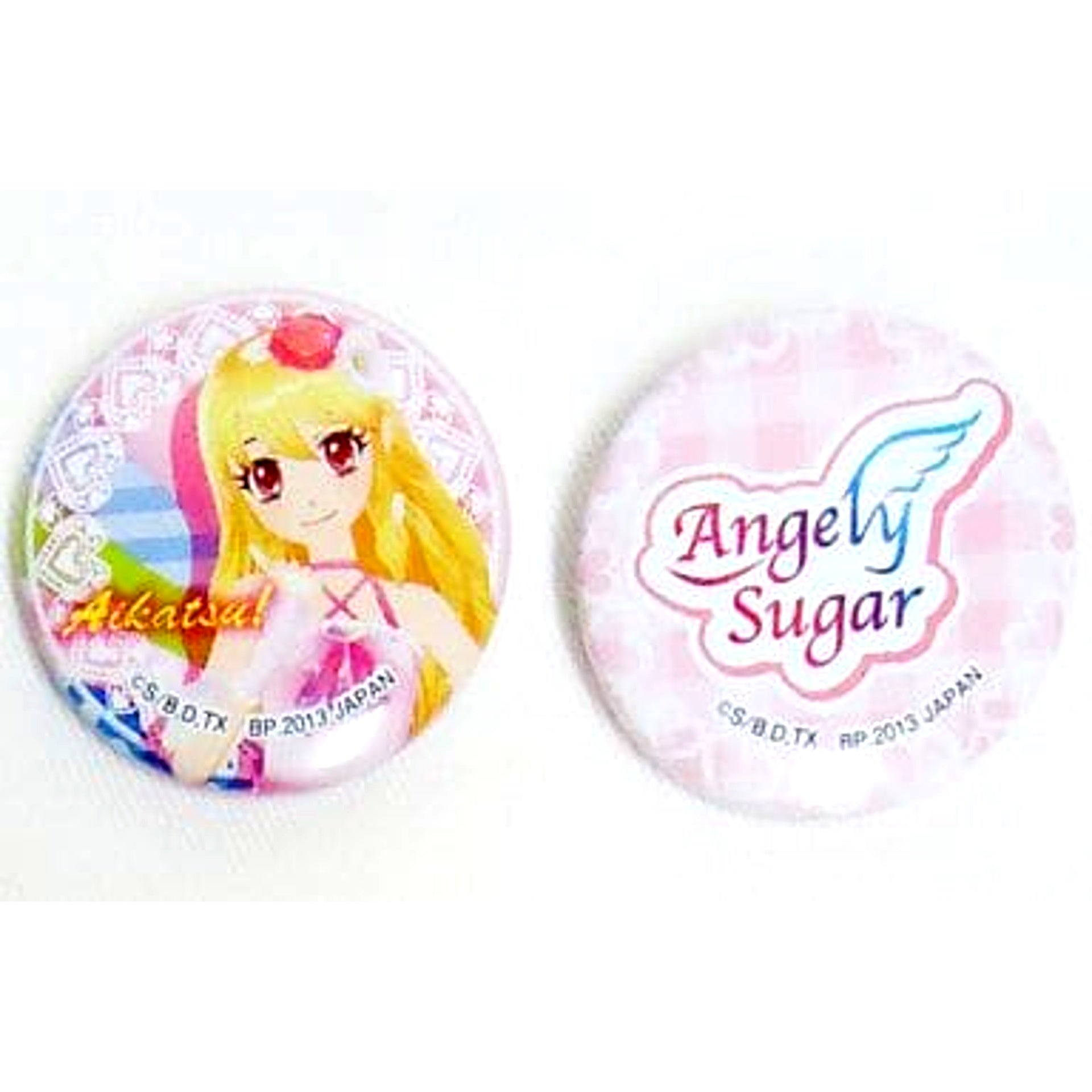 Aikatsu! Ichigo Hoshimiya Set of 2 Ichiban Kuji Petit Button Prize D [USED]