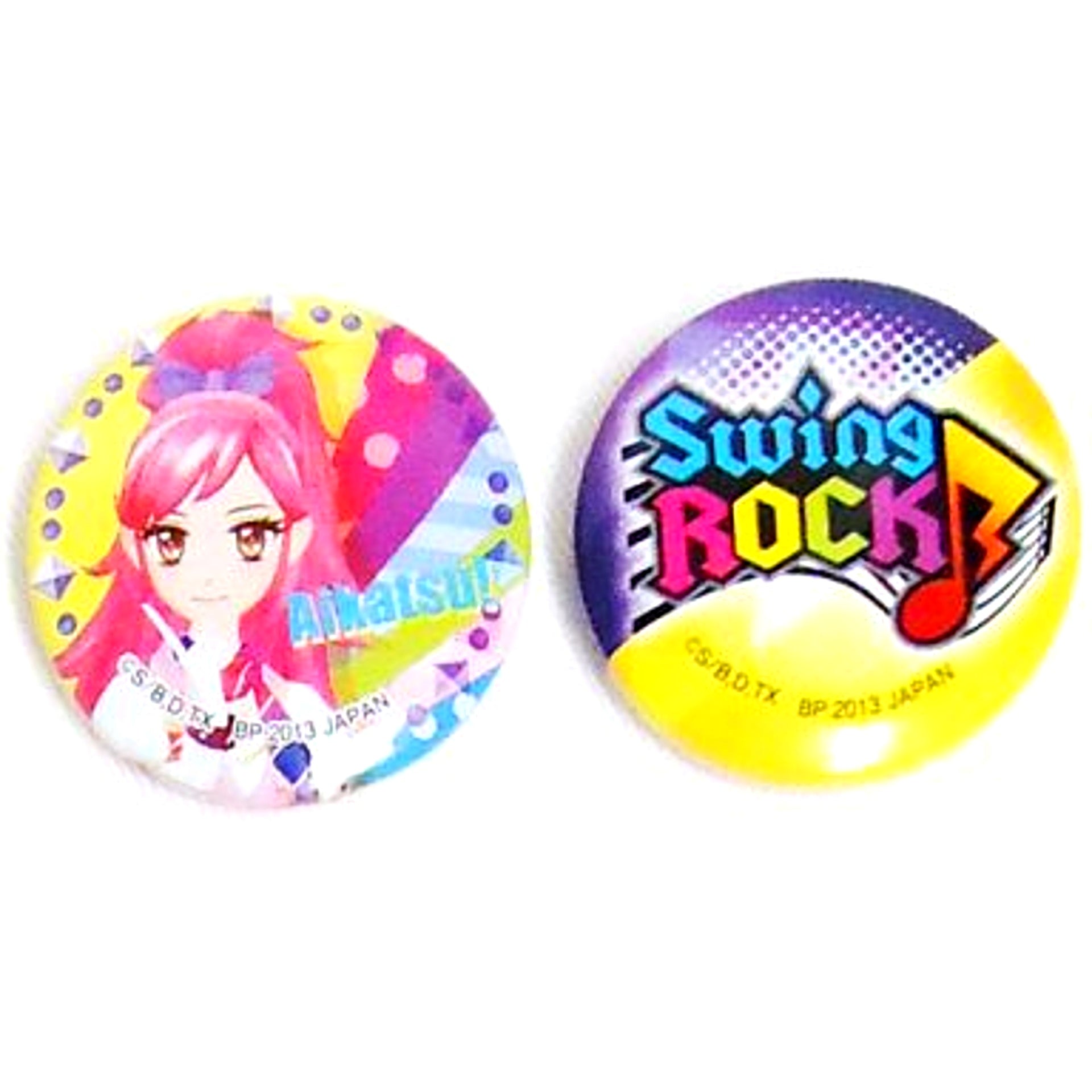 Seira Otoshiro Badge - Set of 2 Ichiban Kuji Puchi Aikatsu Prize D [USED]